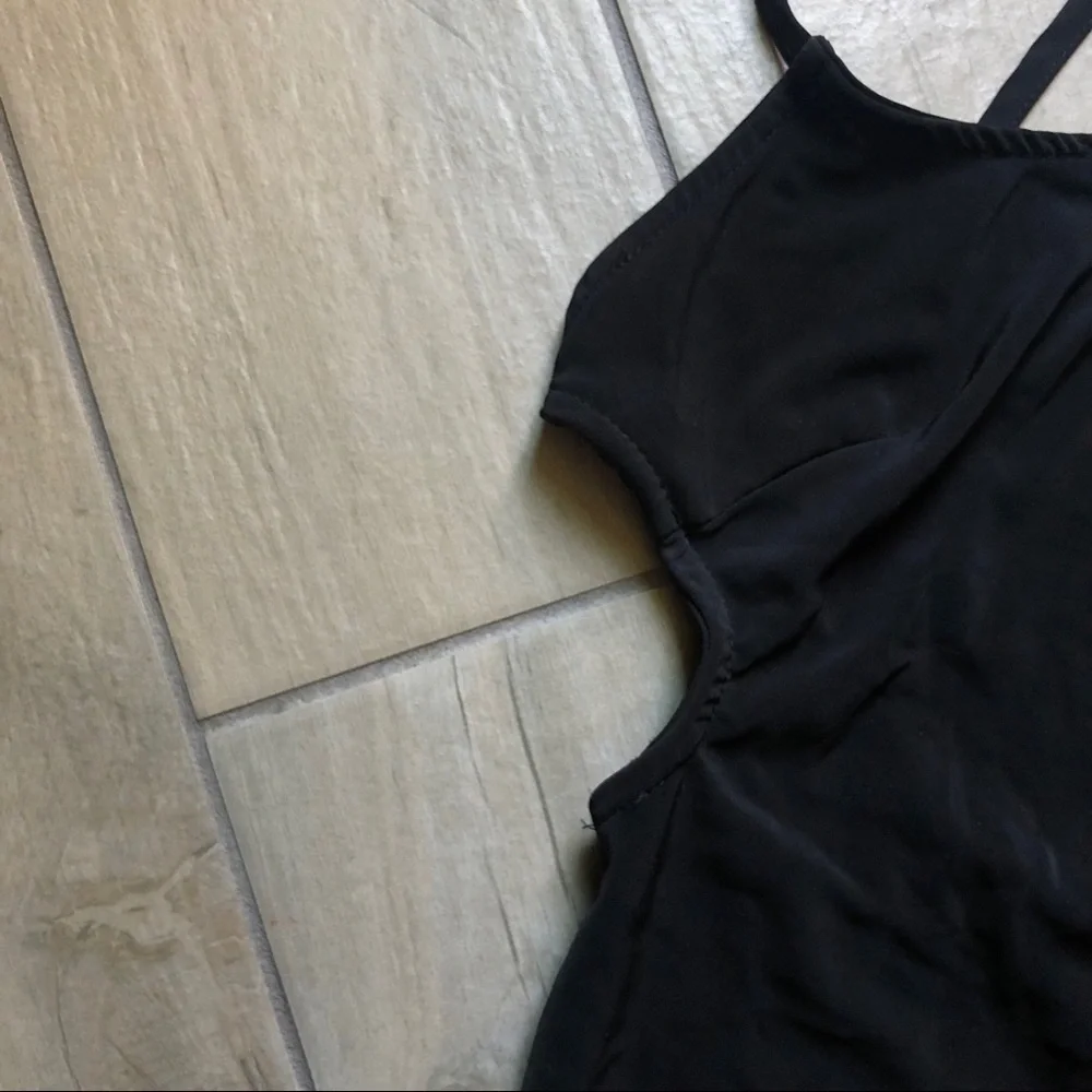Brandy Melville Slinky Flirty Cutout Strappy Dress in Black. Size 4